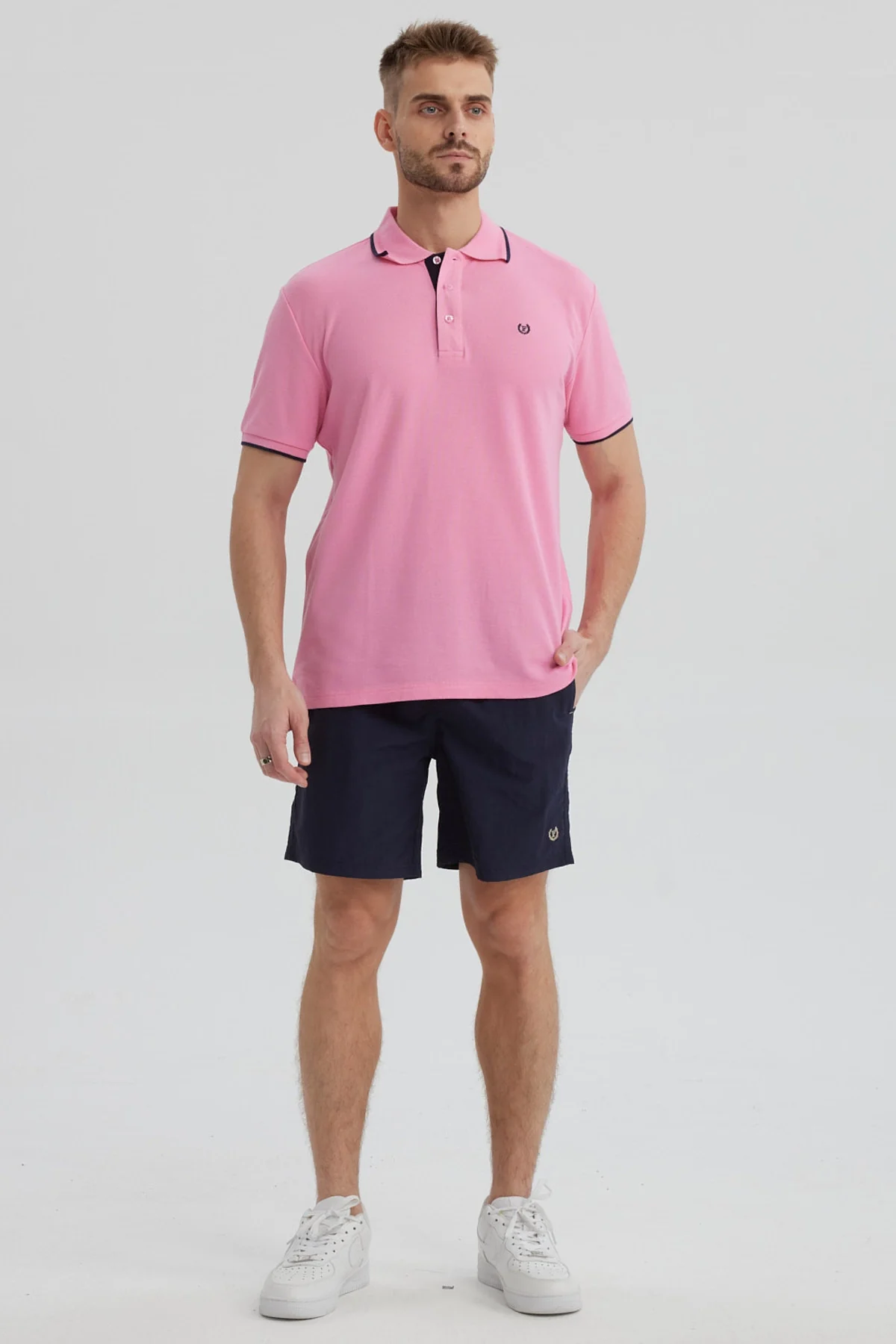 Short de Baño Hombre Liso Azul Marino - Image 4
