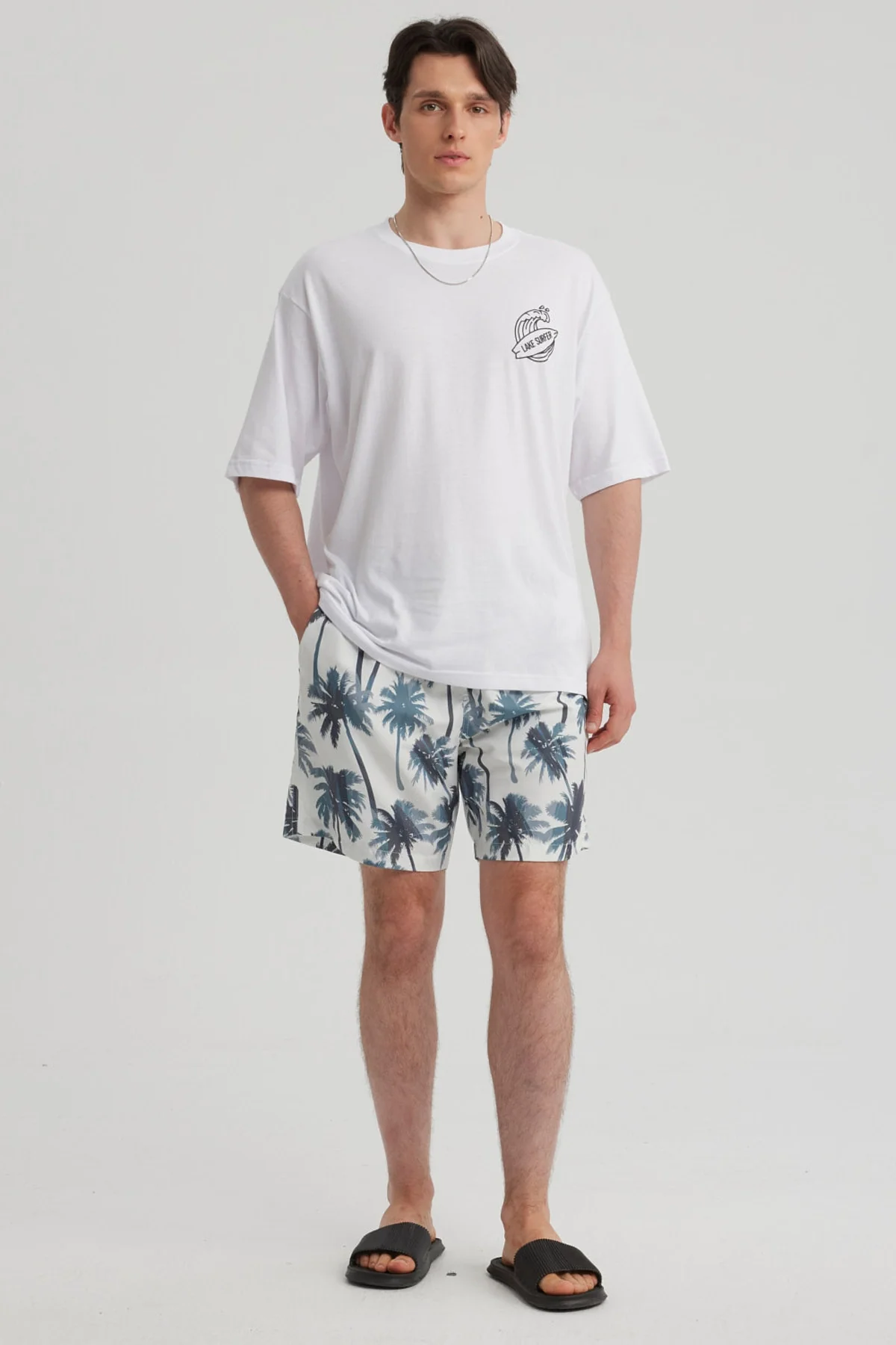 Short de Baño Hombre Rapport Blanco - Image 4