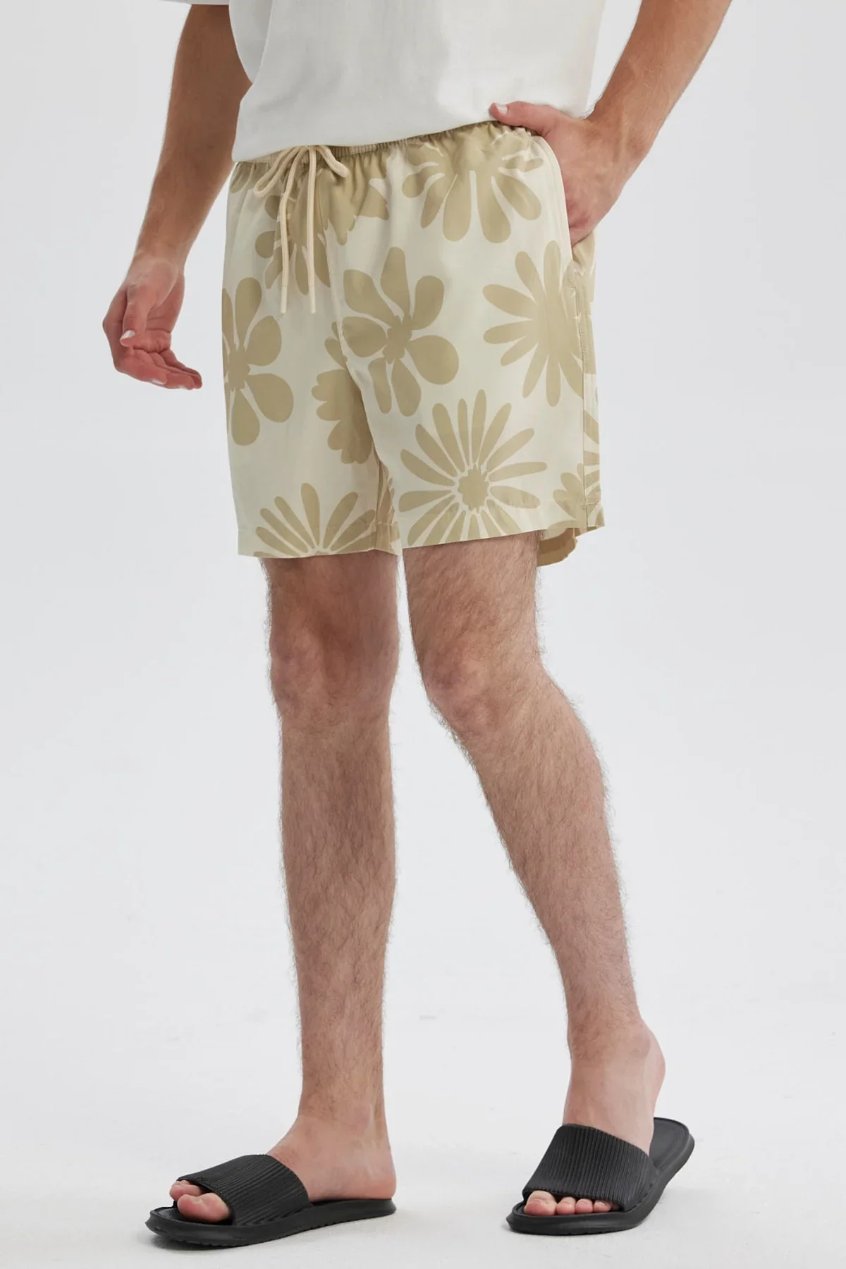 Short de Baño Hombre Tropical Beige - Image 2