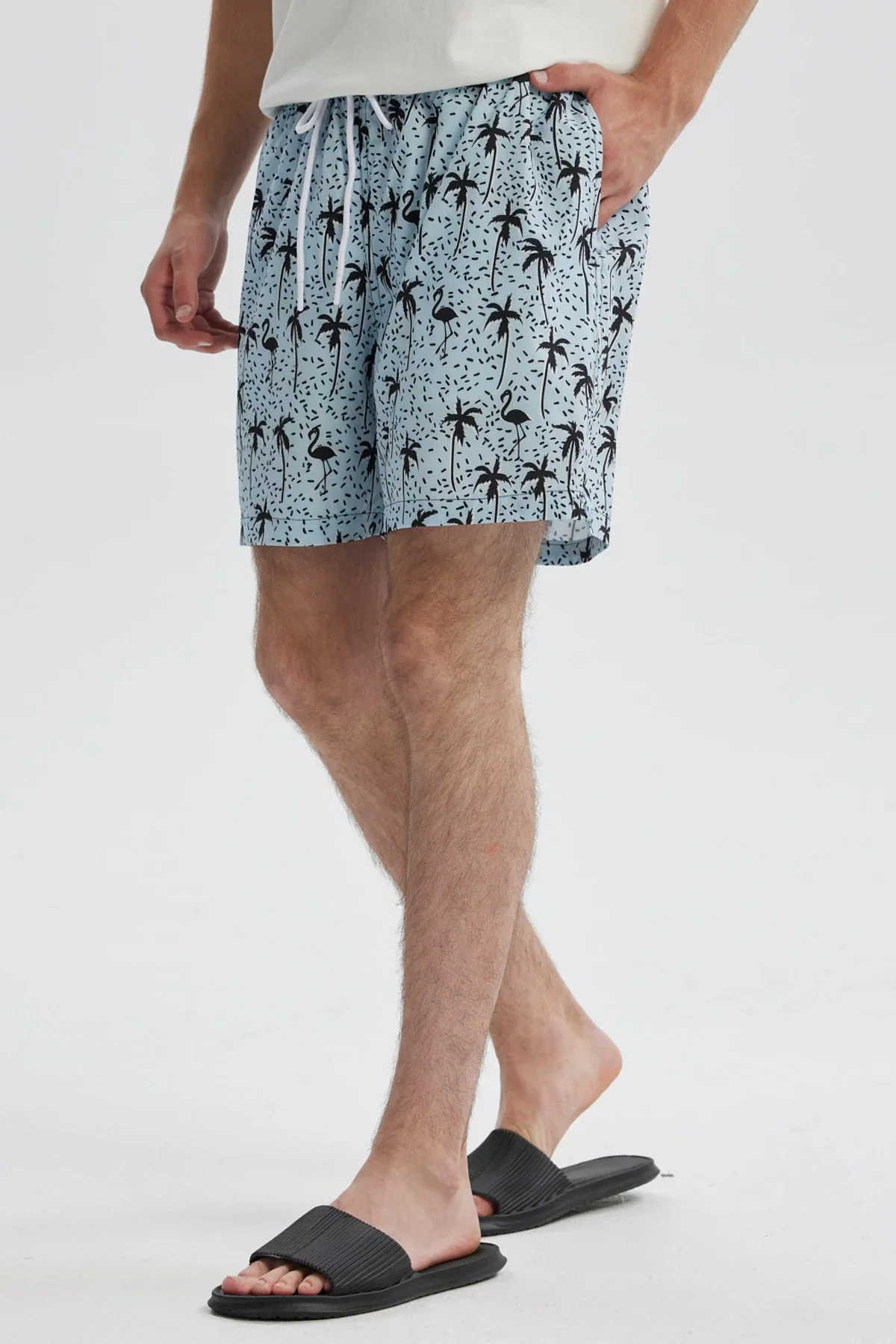 Short de Baño Hombre Tropical Celeste - Image 2