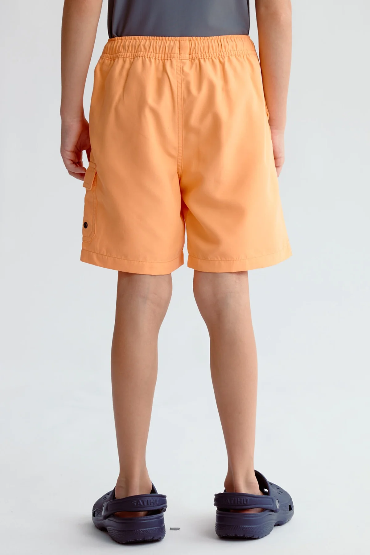 Short de Baño Niño Básico Naranjo - Image 3