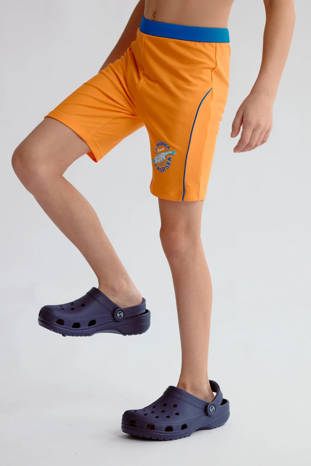 Short de Baño Niño Básico Naranjo - Image 2