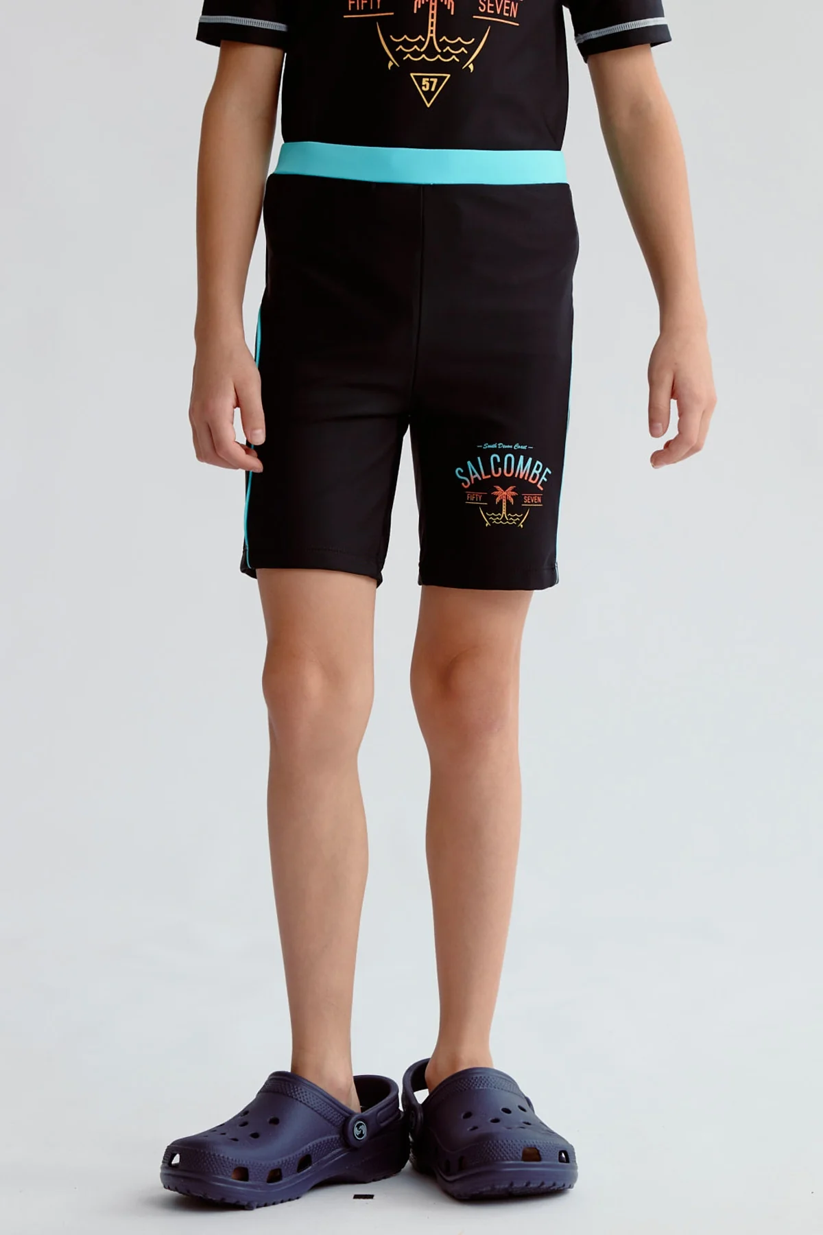 Short de Baño Niño Básico Negro