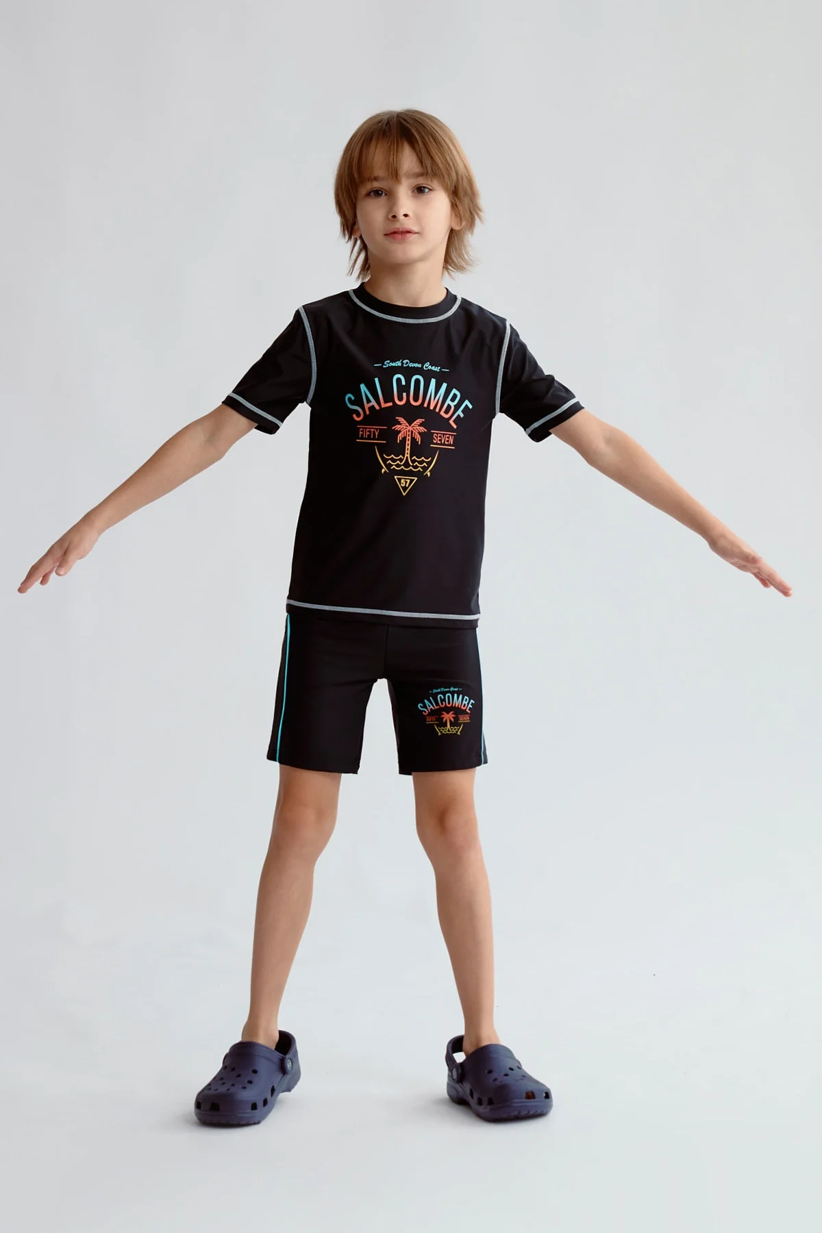 Short de Baño Niño Básico Negro - Image 4