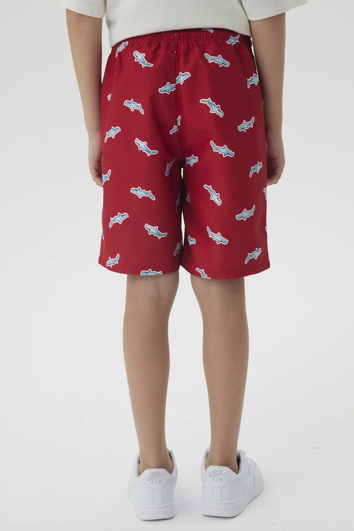 Short de Baño Niño Básico Print Rojo - Image 3