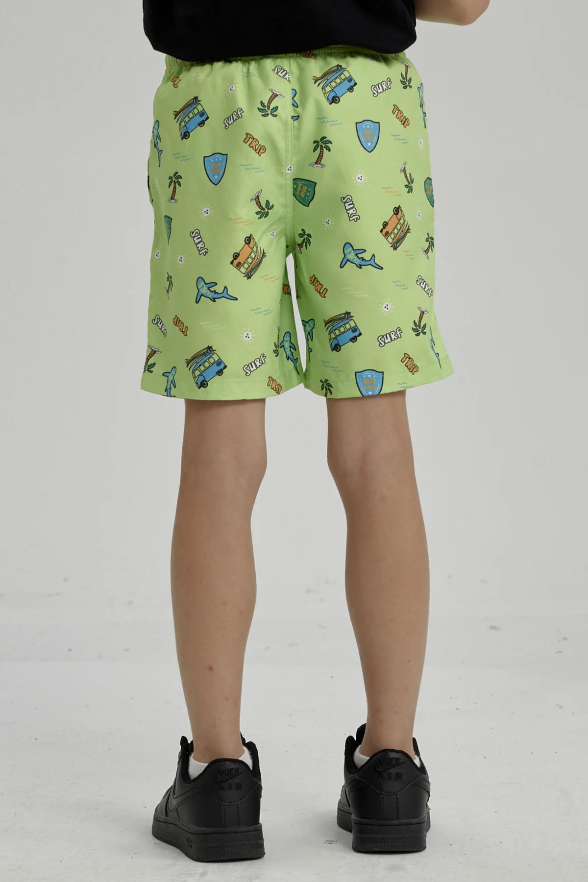 Short de Baño Niño Básico Print Verde Claro - Image 3