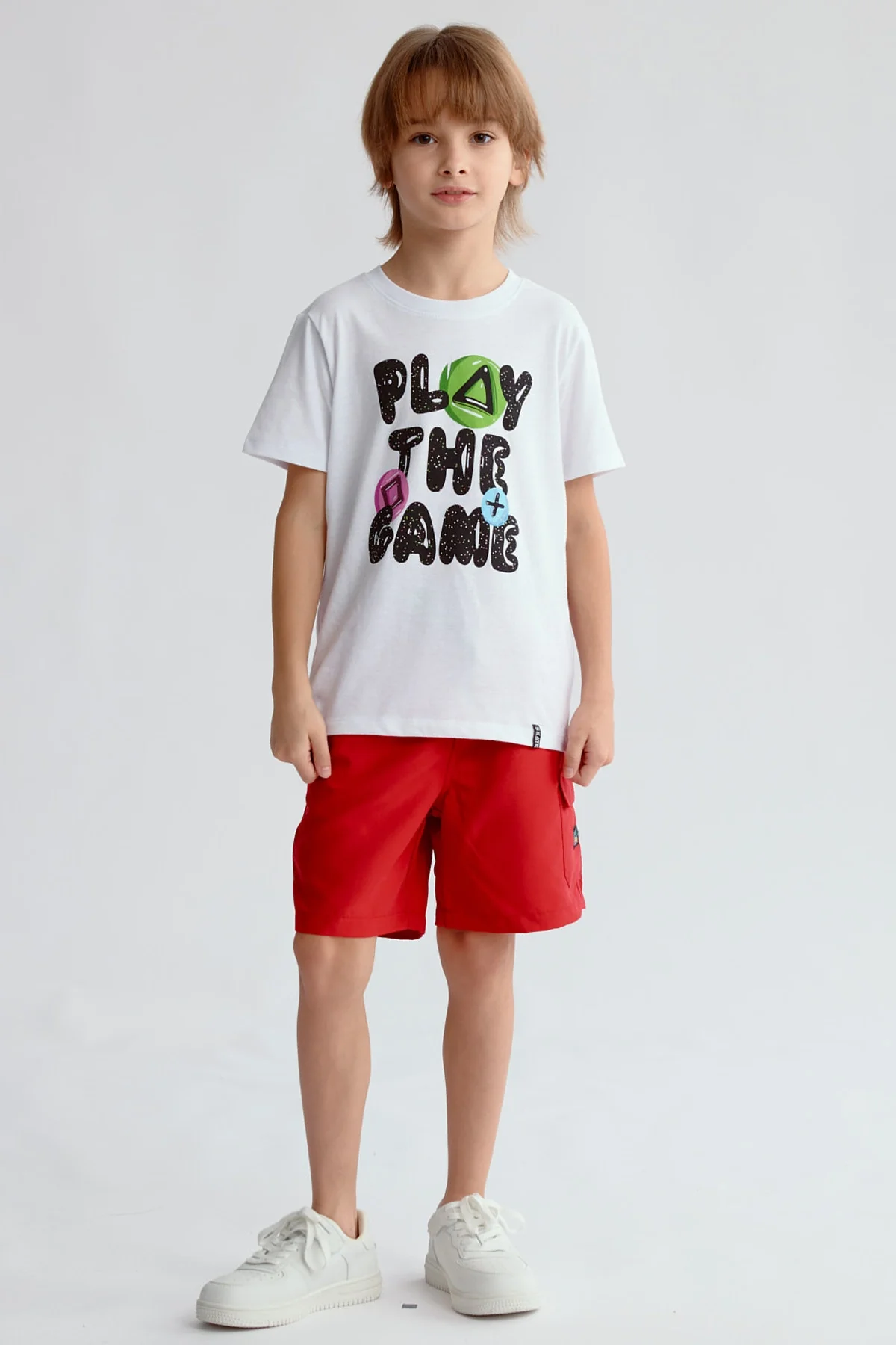 Short de Baño Niño Básico Rojo - Image 4