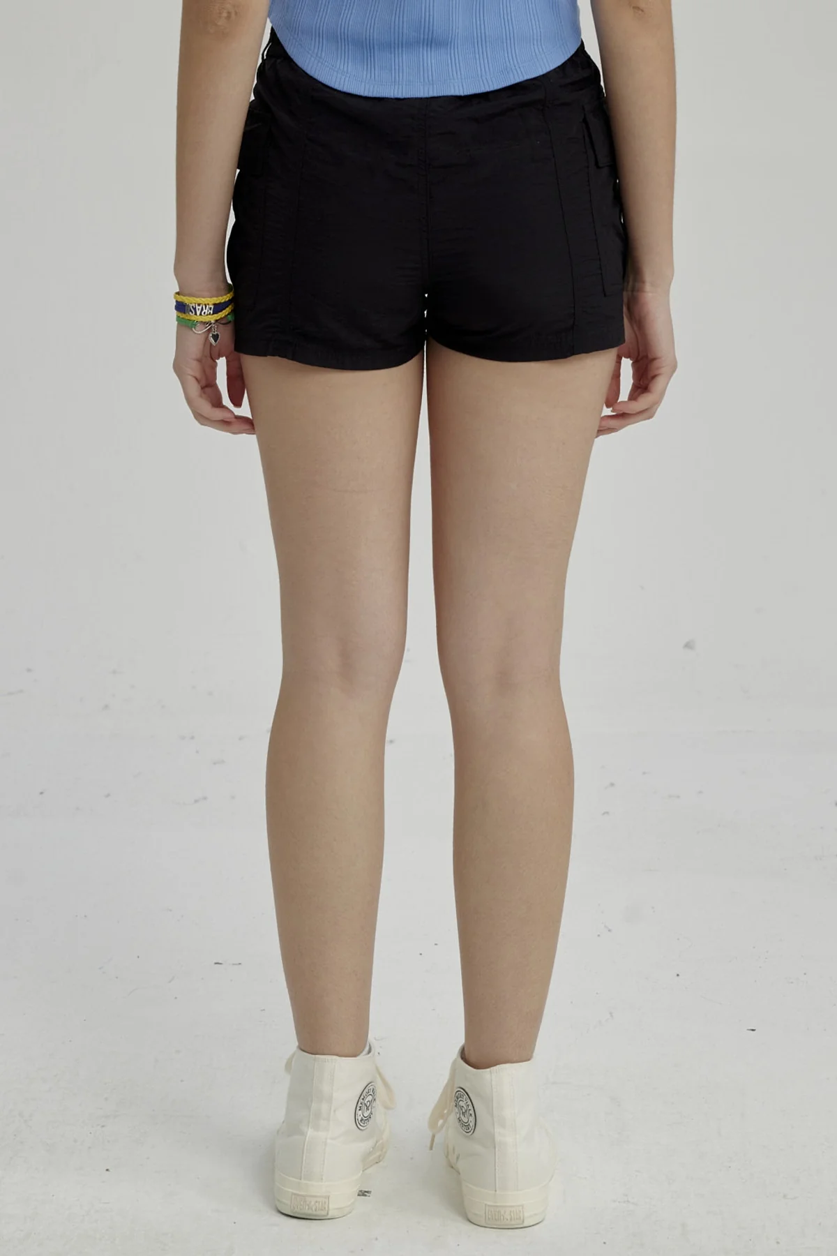 Short Niña Cargo Taslan Negro - Image 3