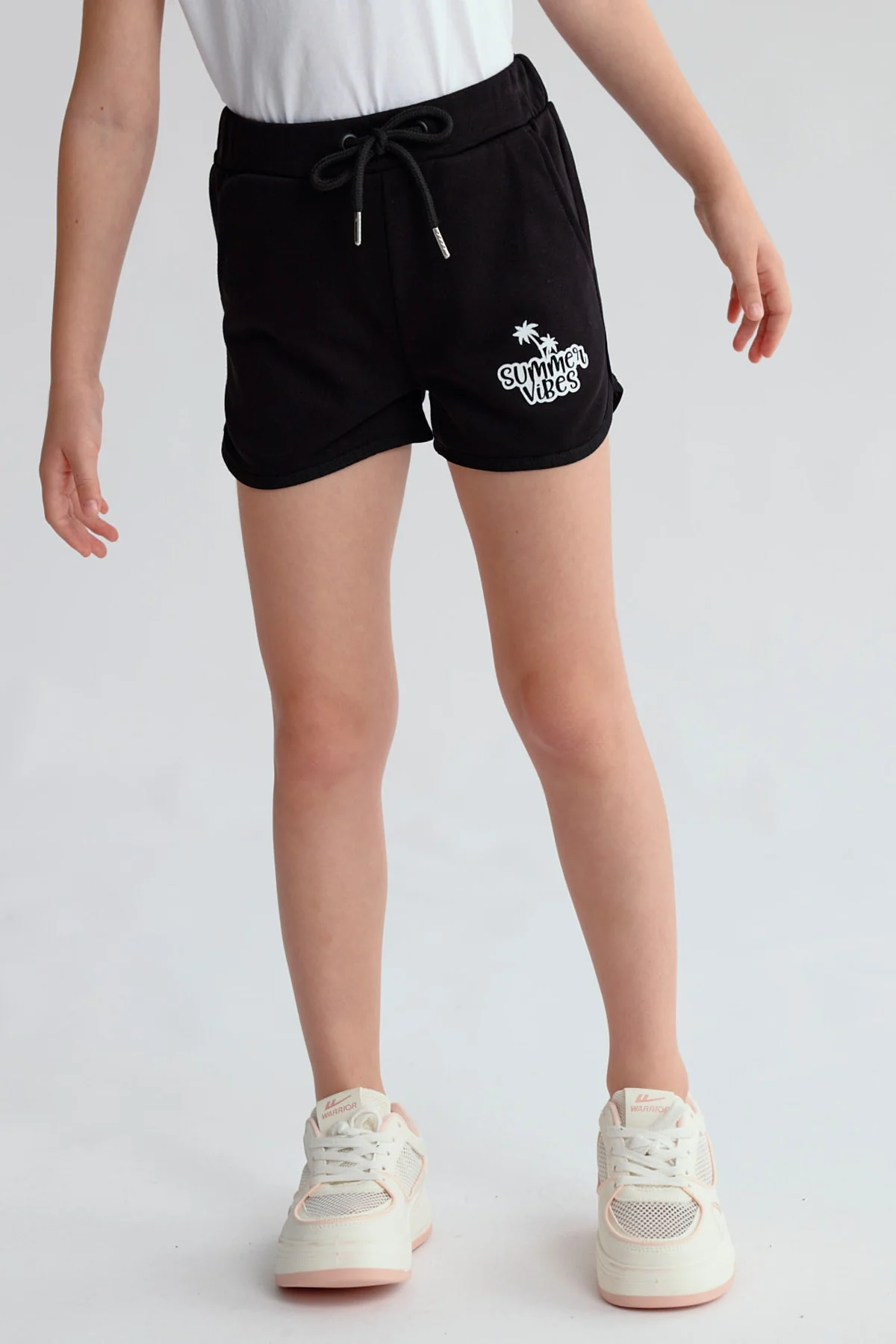 Short Niña Mini Print Negro