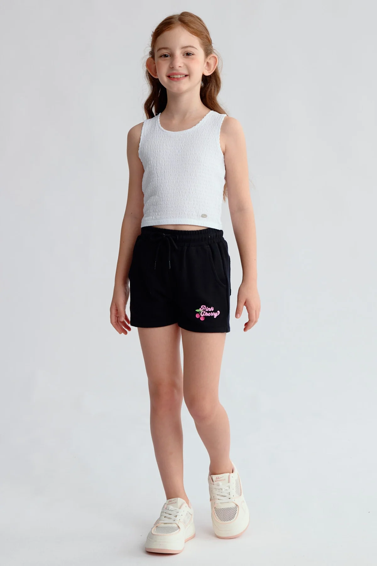 Short Niña Mini Print Negro - Image 4