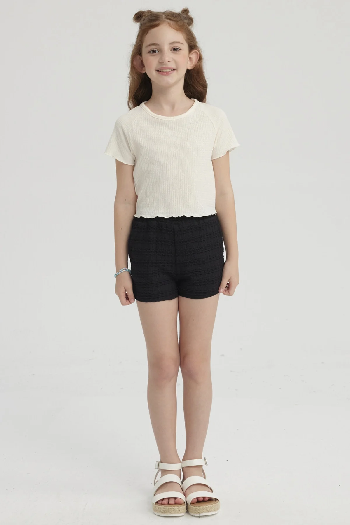 Short Niña Textura Negro - Image 4