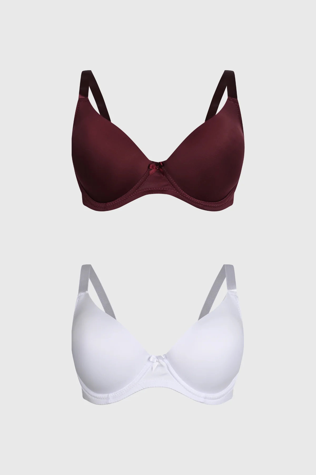 Sostén Mujer Bipack Básico Liso Café