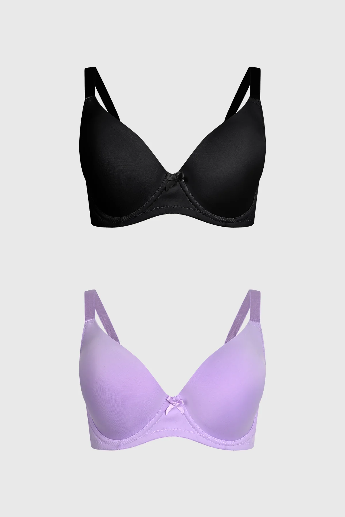 Sostén Mujer Bipack Básico Liso Lila