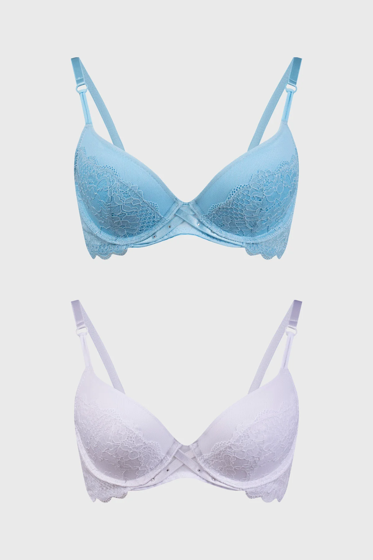 Sostén Mujer Bipack Copa Soft Encaje Blanco