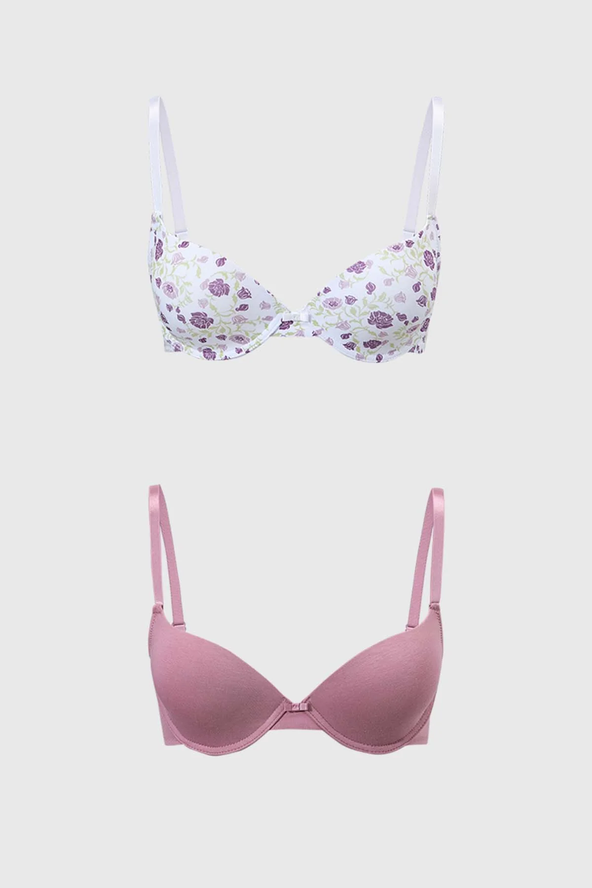 Sostén Mujer Bipack Copa Soft Liso Blanco