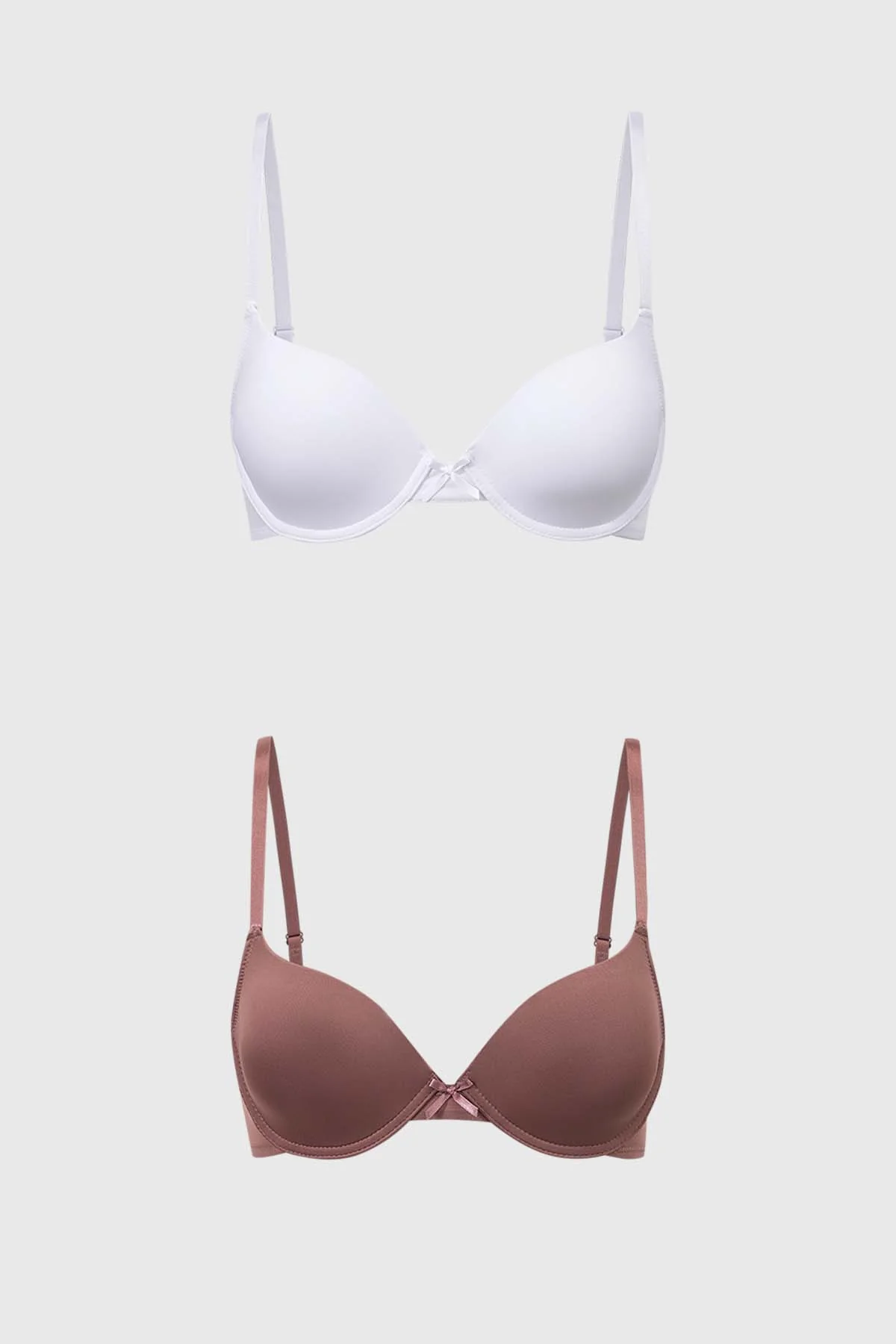 Sostén Mujer Bipack Copa Soft Liso Cafe Claro