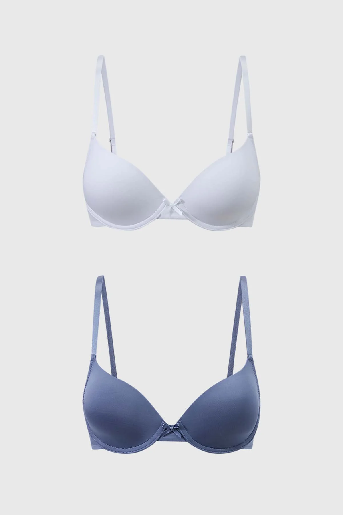 Sostén Mujer Bipack Copa Soft Liso Gris Oscuro