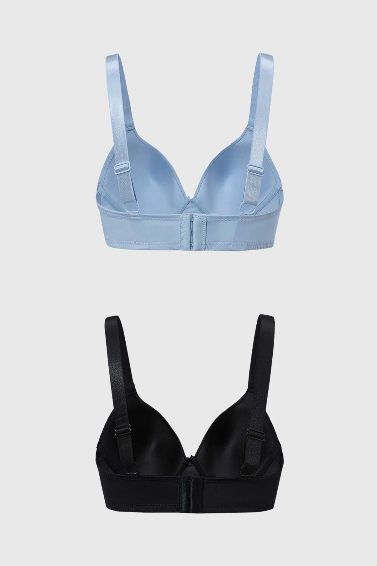 Sostén Mujer Bipack Copa Support Liso Azul Claro - Image 2