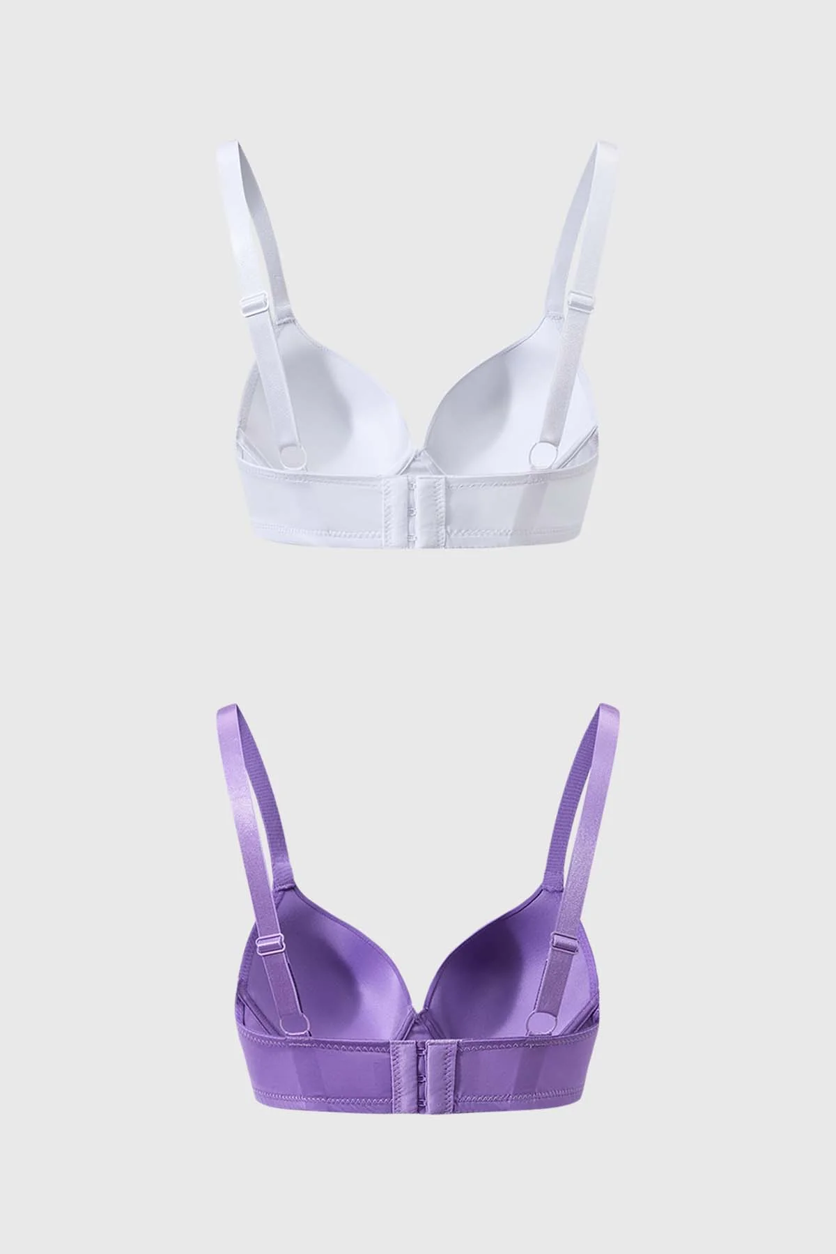 Sostén Mujer Bipack Copa Support Liso Morado - Image 2