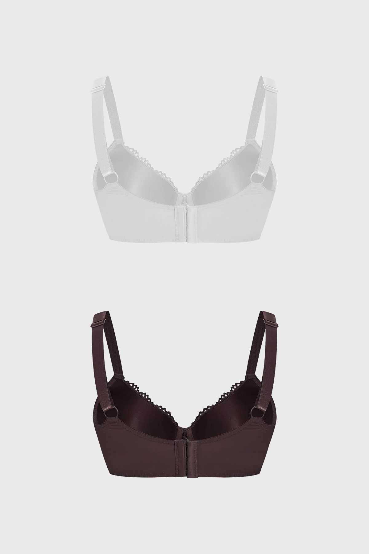 Sostén Mujer Bipack Detalle Encaje Café Oscuro - Image 2