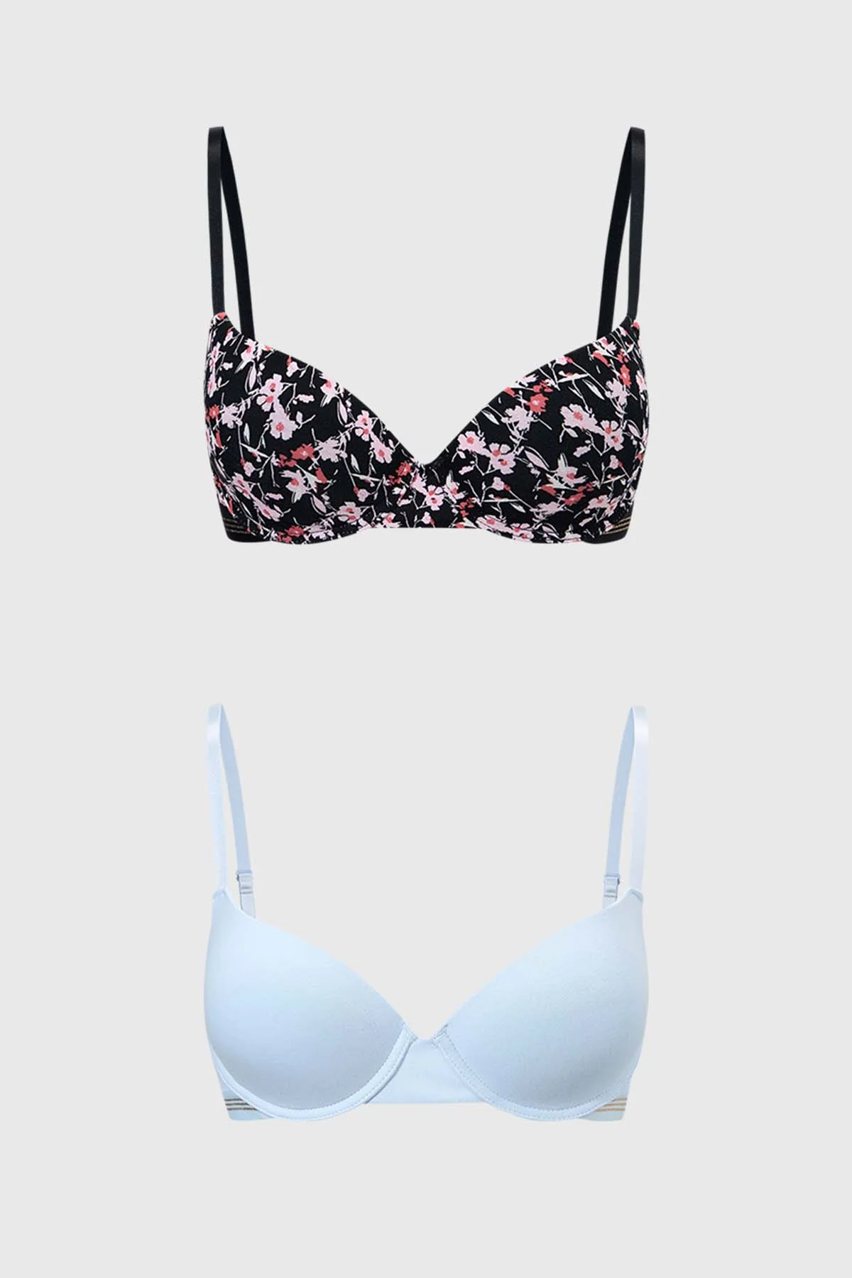Sostén Mujer Bipack Full Print Negro