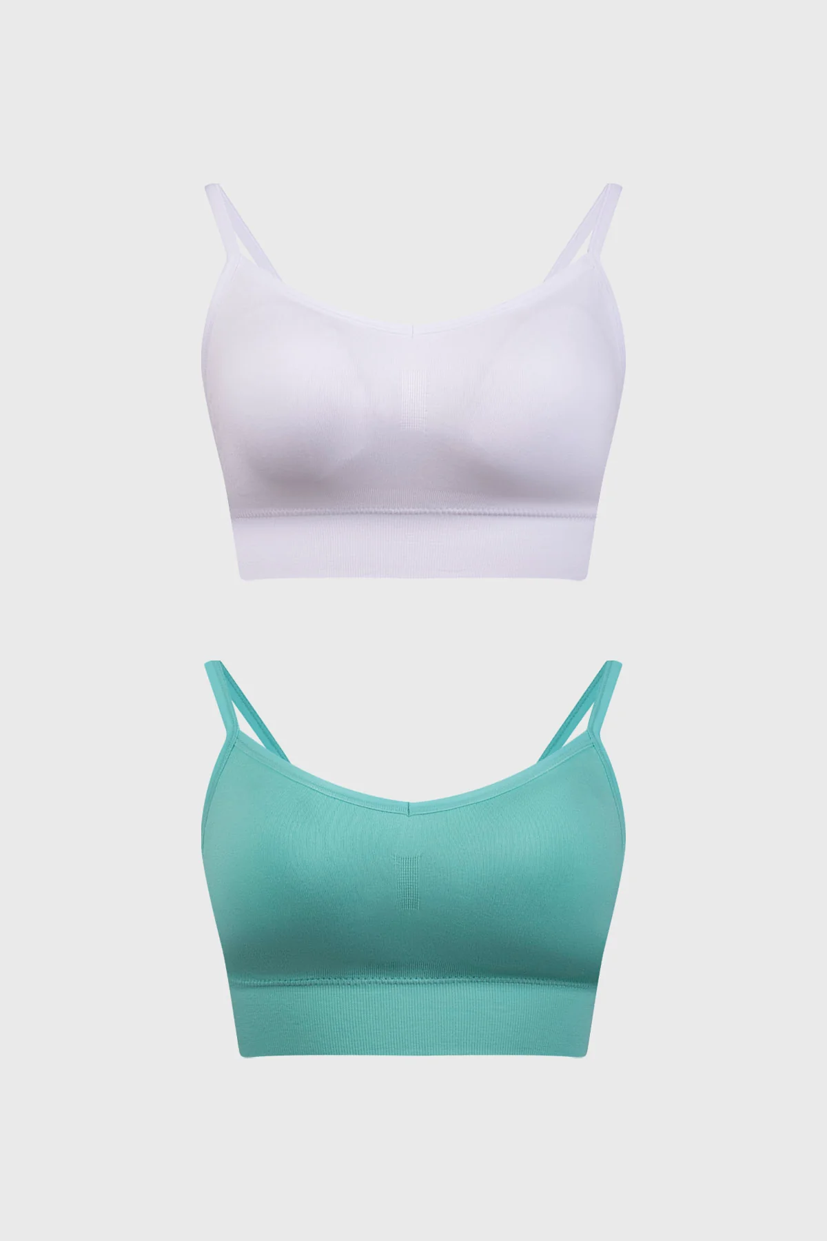 Sostén Mujer Bipack Peto Liso Aqua
