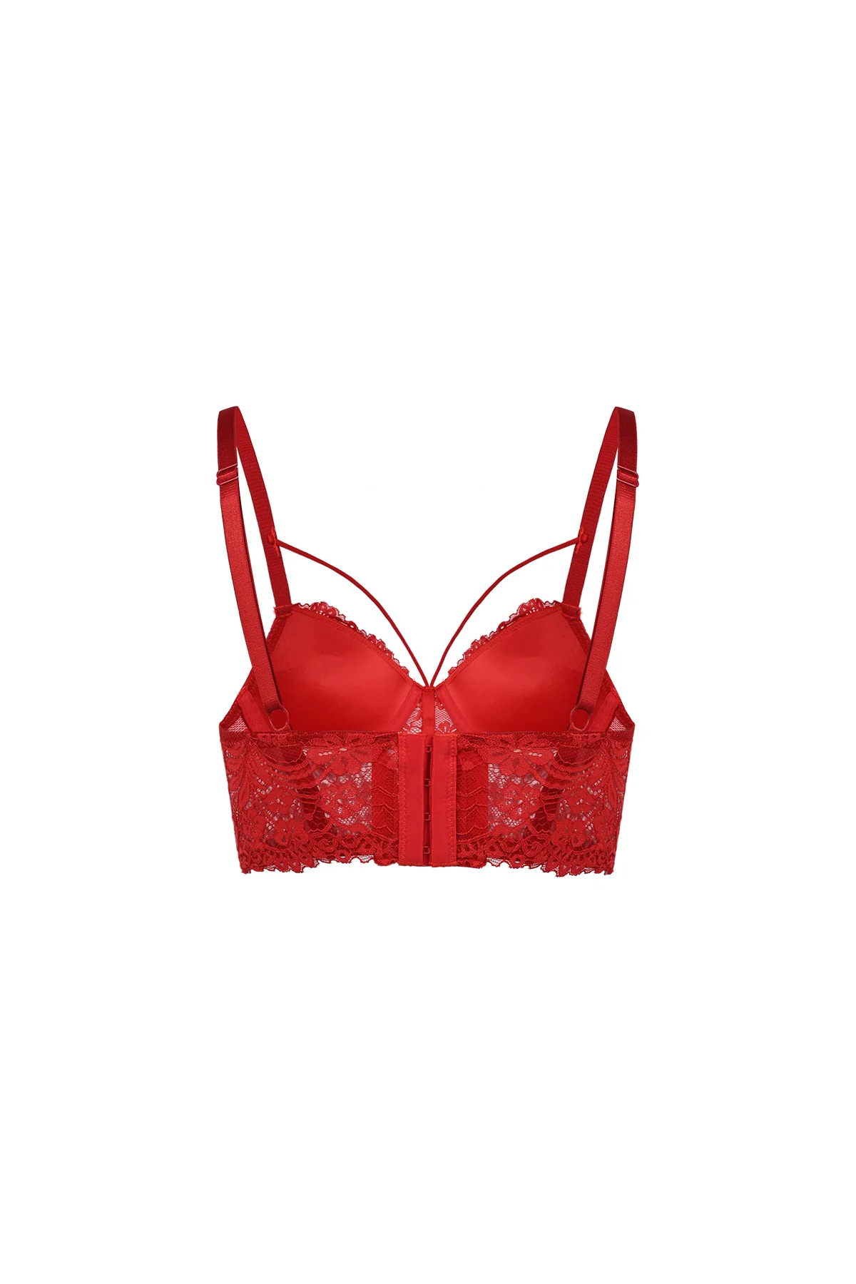 Sostén Mujer Copa Soft Encaje Rojo - Image 2