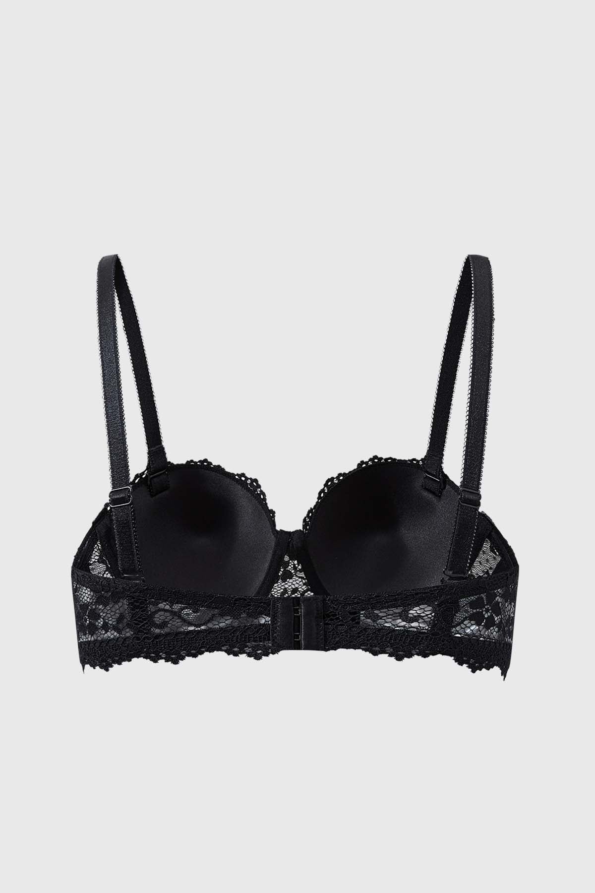 Sostén Mujer Copa Soft Strapless Encaje Negro - Image 2
