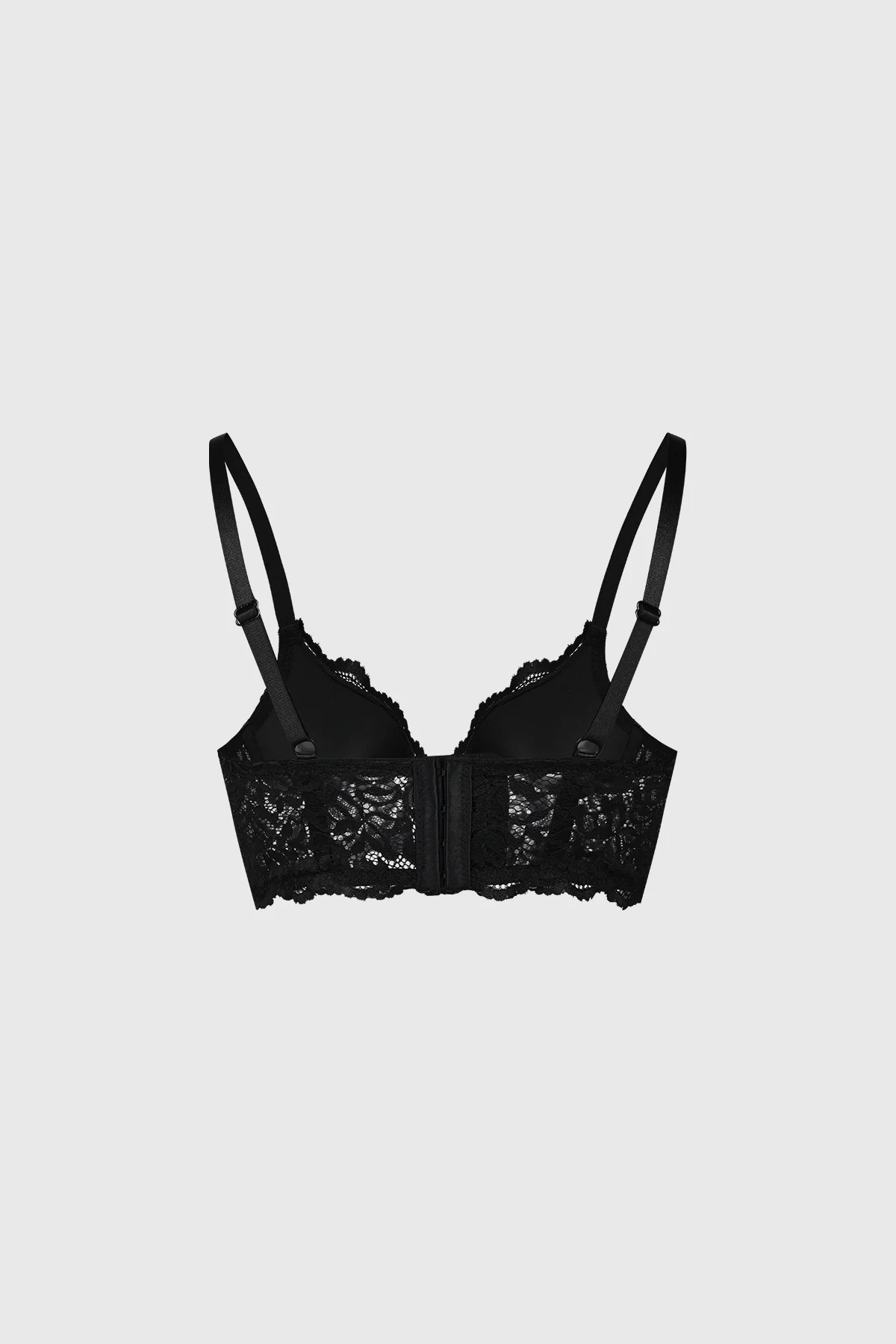 Sostén Mujer Corset Detalle Cruce Medio Negro - Image 2