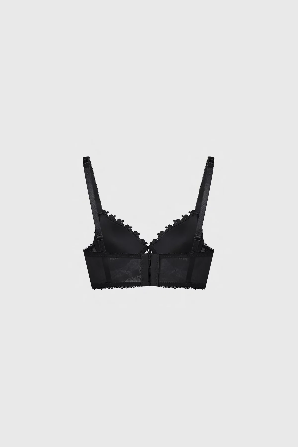 Sostén Mujer Mesh Detalle Macramé Negro - Image 2