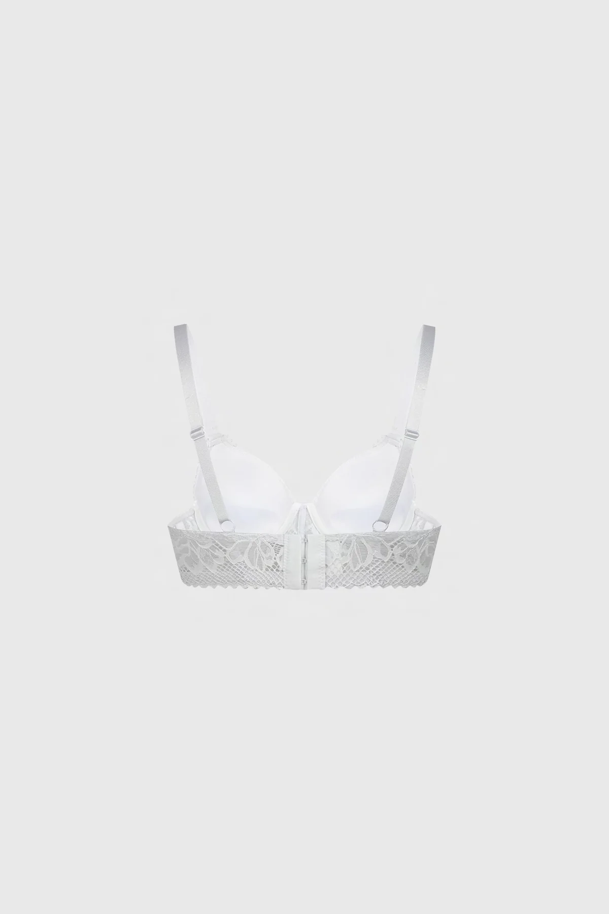 Sostén Mujer Push Up Detalle Encaje Blanco - Image 2