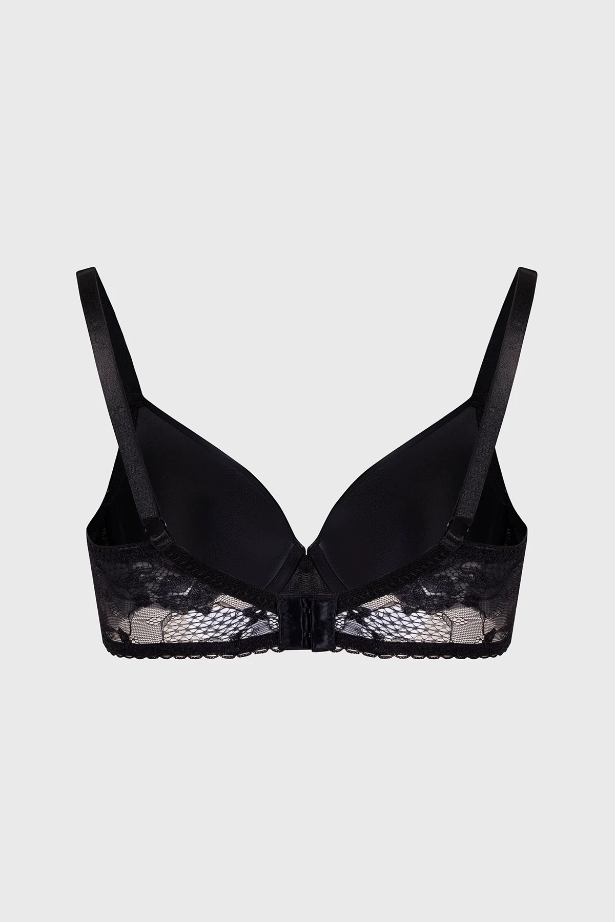 Sostén Mujer Push Up Liso Negro - Image 2