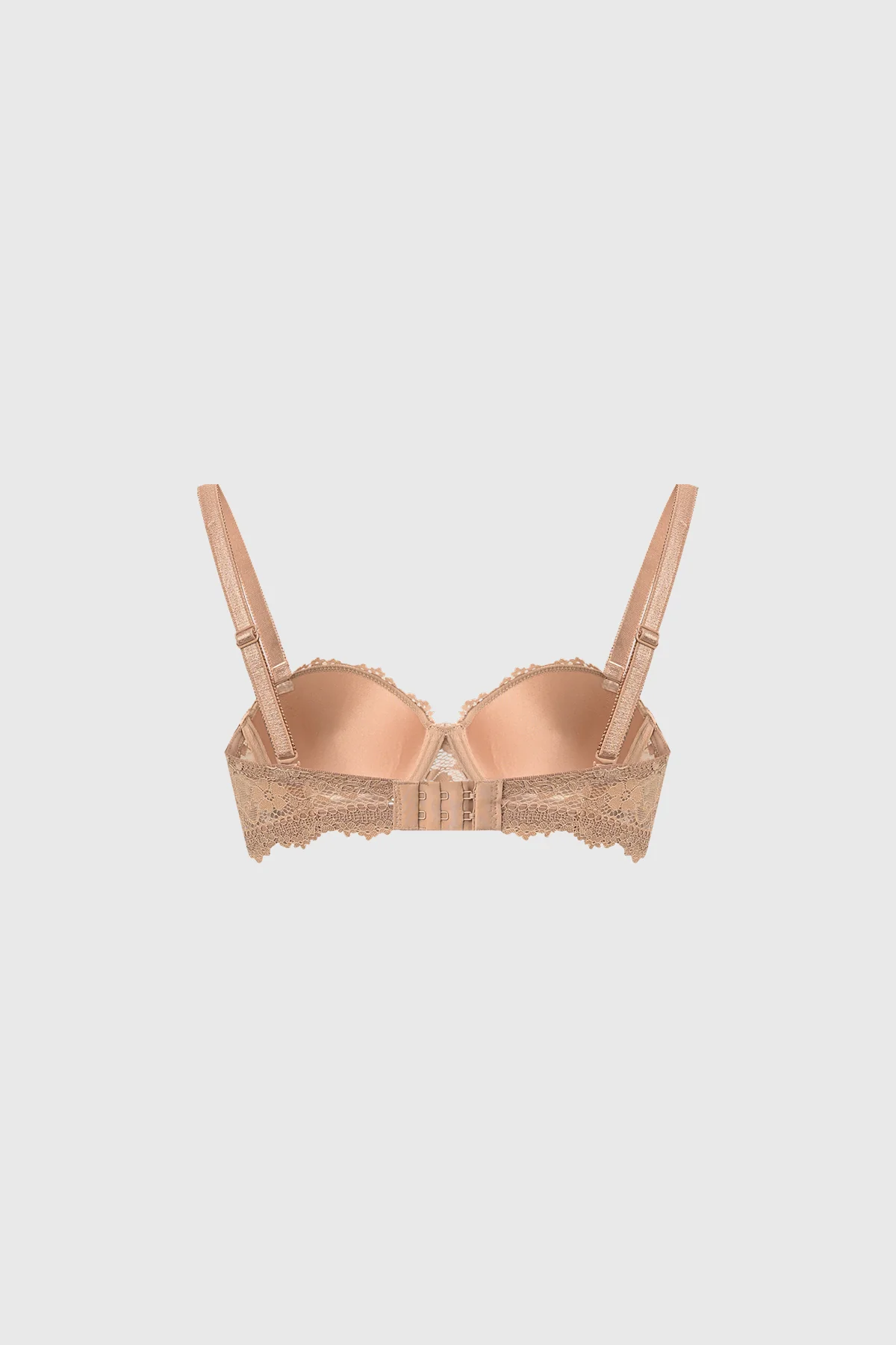 Sostén Mujer Strappless Encaje Camel - Image 2