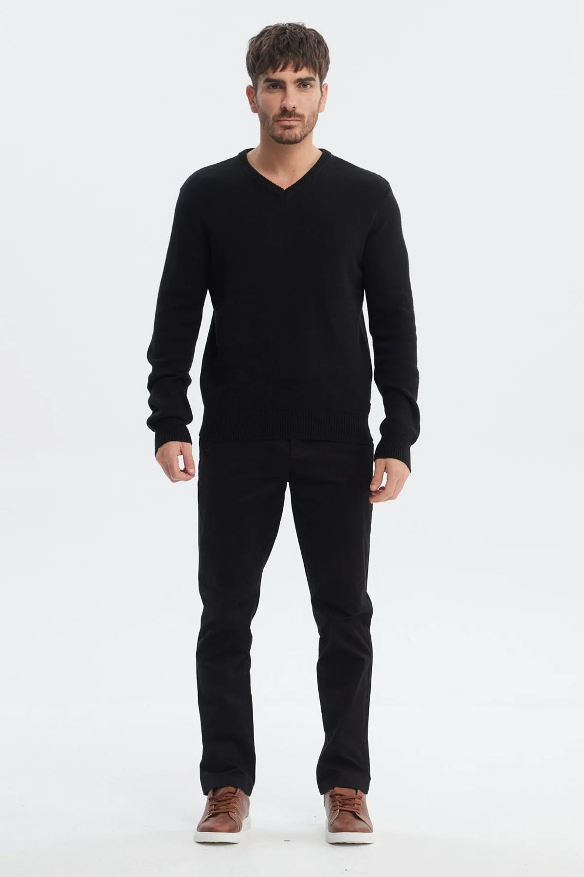 Sweater Hombre Básico Negro - Image 4