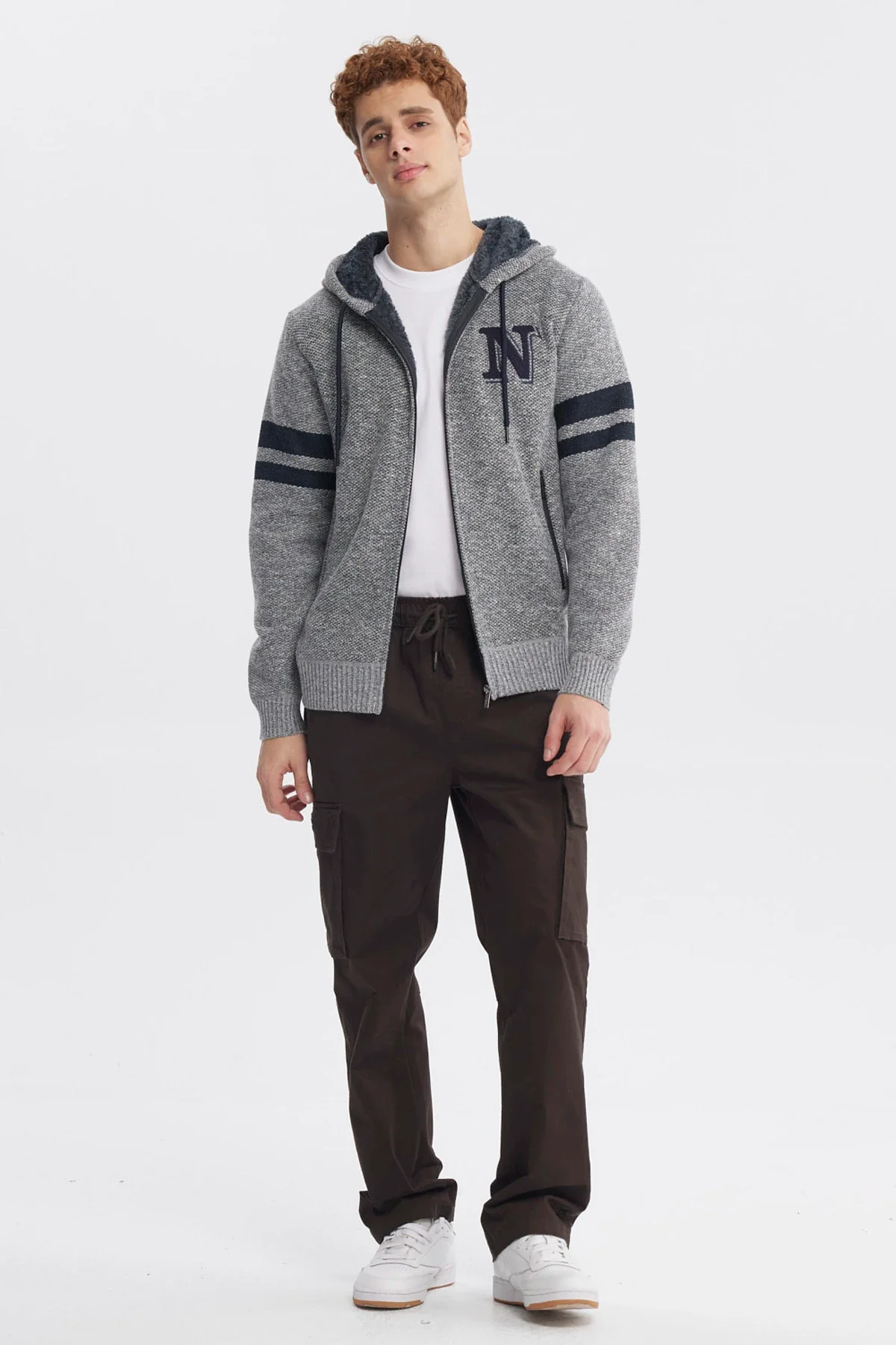 Sweater Hombre Slim Juvenil Gris - Image 4