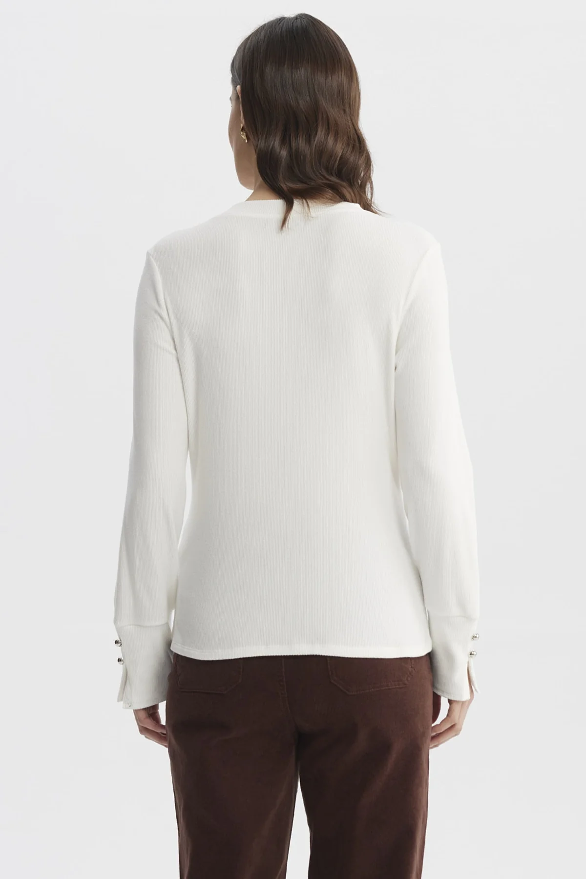 Sweater Mujer Ajustado Crudo - Image 3