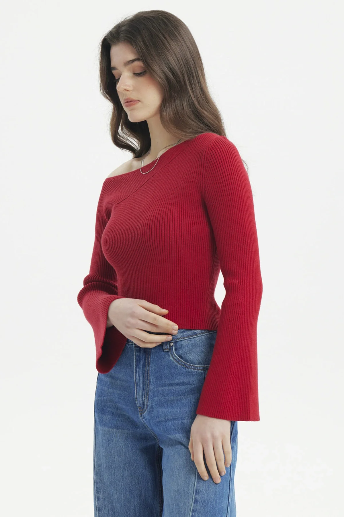 Sweater Mujer Ajustado Rojo - Image 2