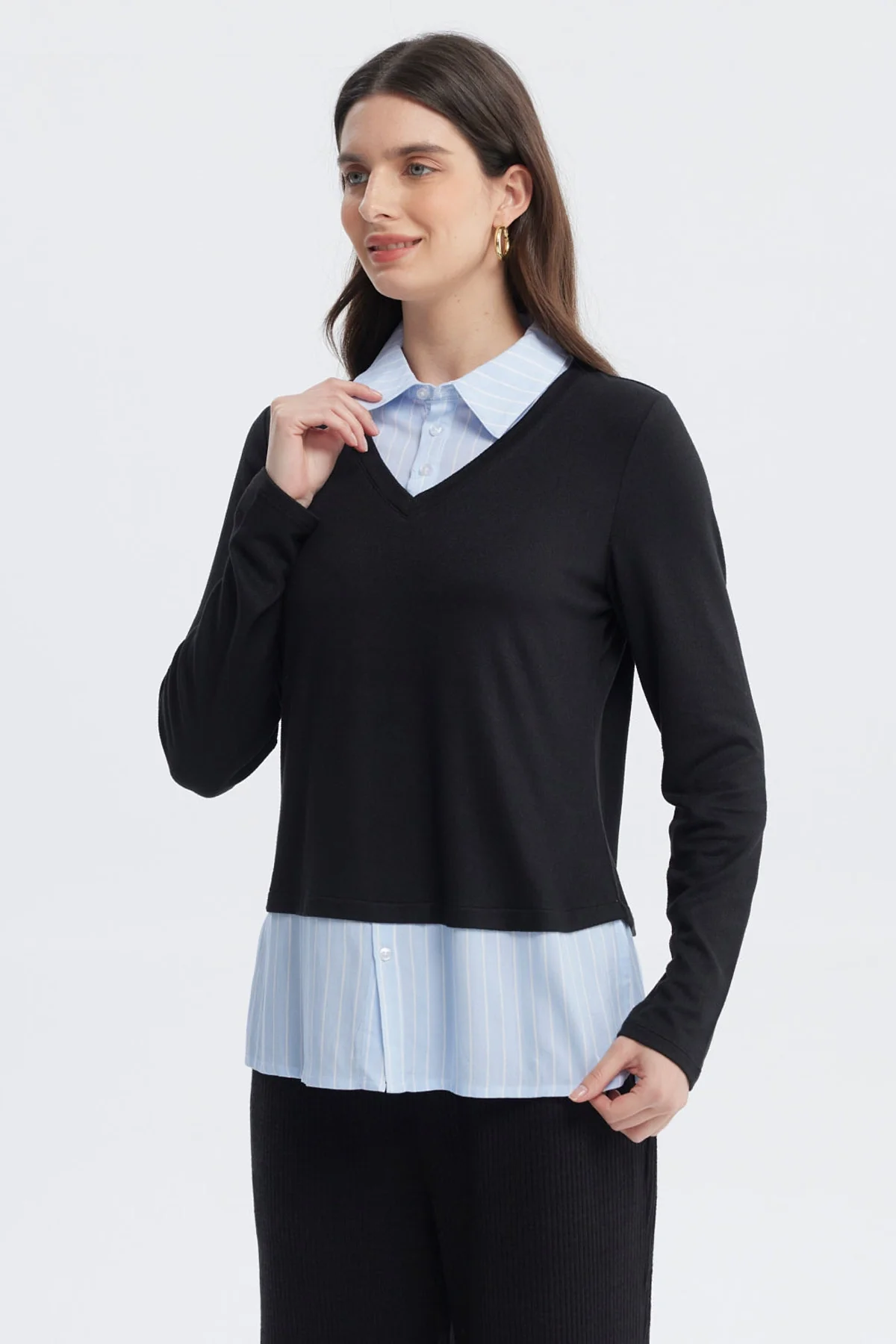 Sweater Mujer Casual Negro - Image 2