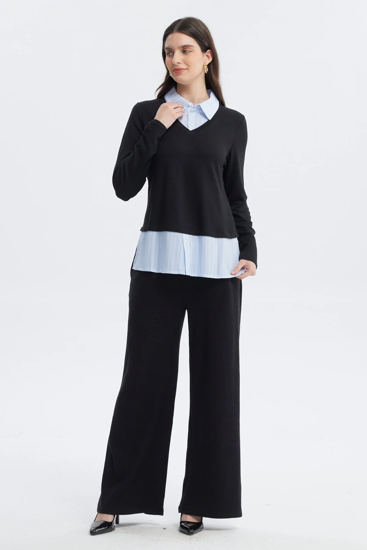Sweater Mujer Casual Negro - Image 4