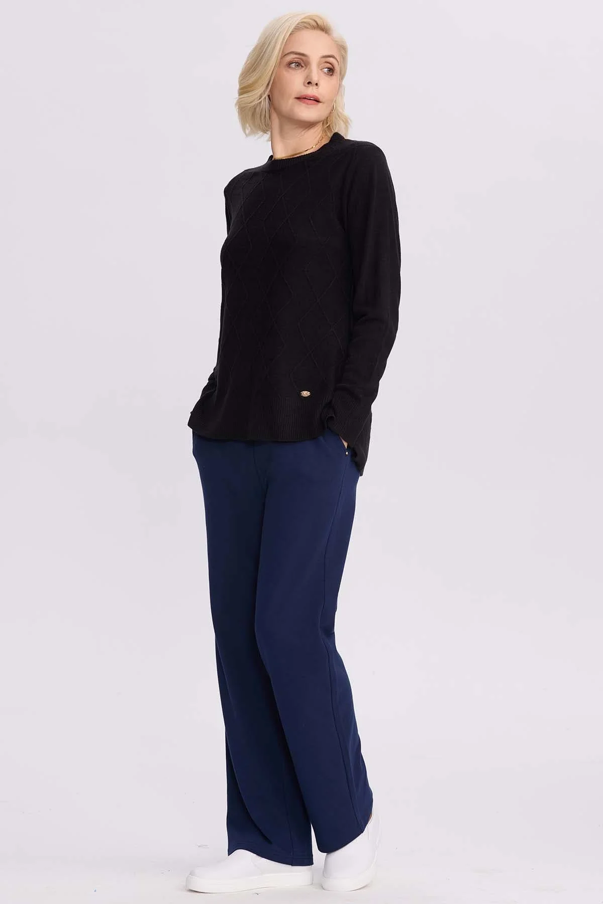 Sweater Mujer Cerrado Negro - Image 4