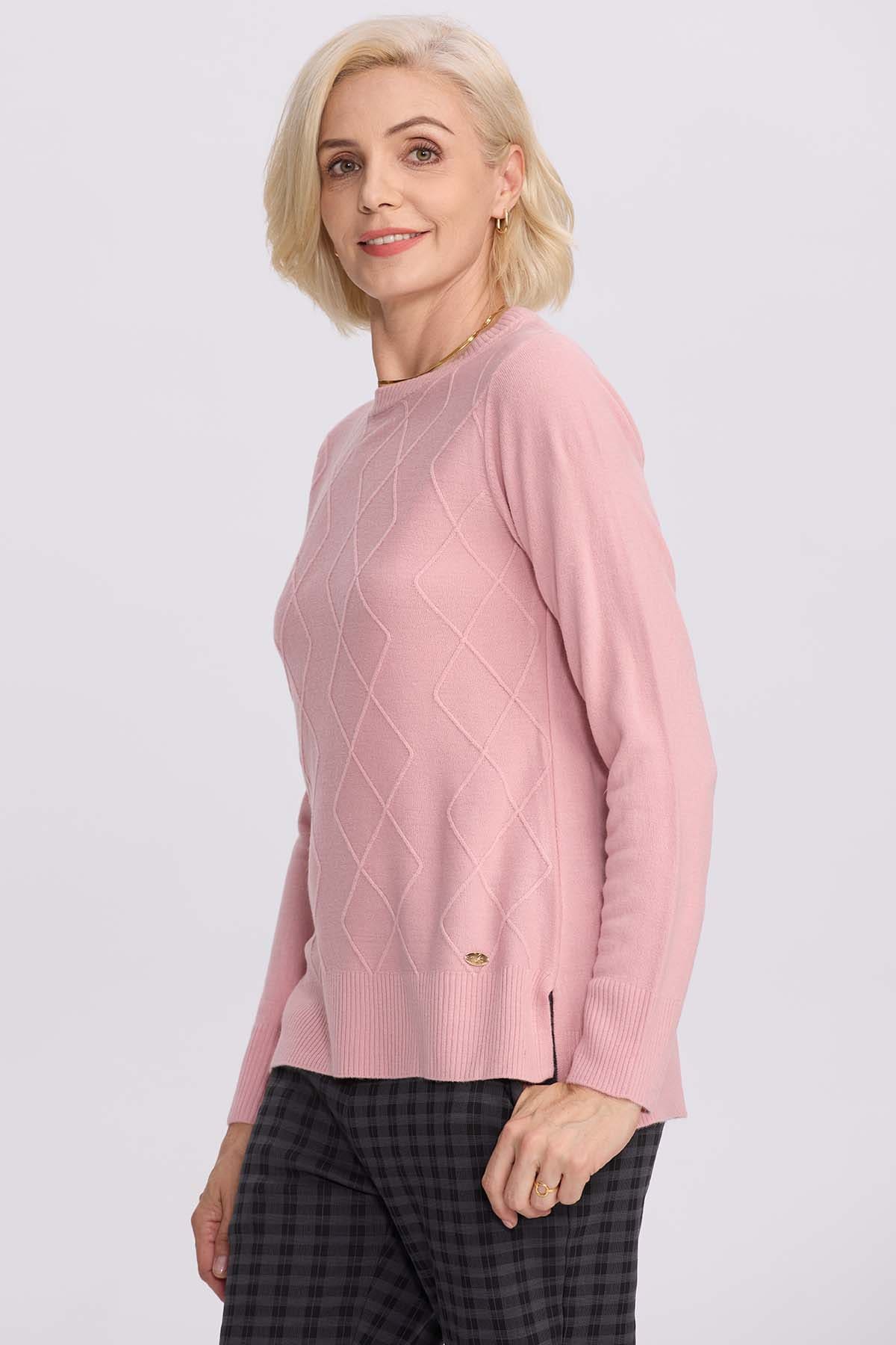 Sweater Mujer Cerrado Palo Rosa - Image 2
