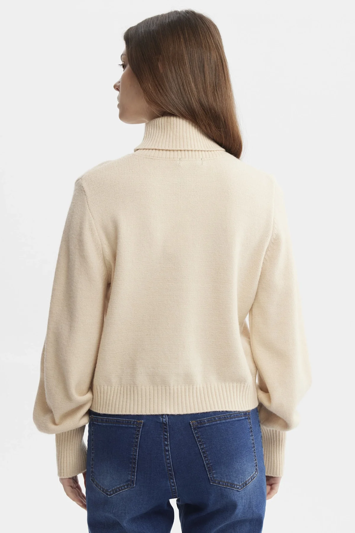 Sweater Mujer Chenille Beige - Image 3