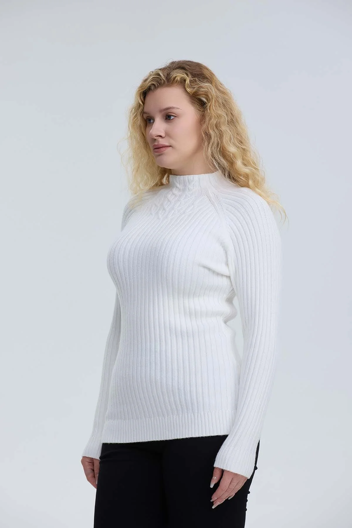 Sweater Mujer Chenille Crudo - Image 2