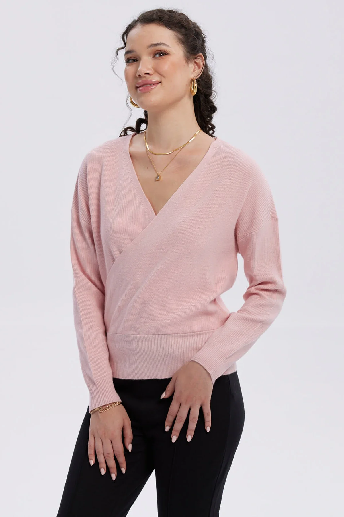 Sweater Mujer Delantero Palo Rosa - Image 2