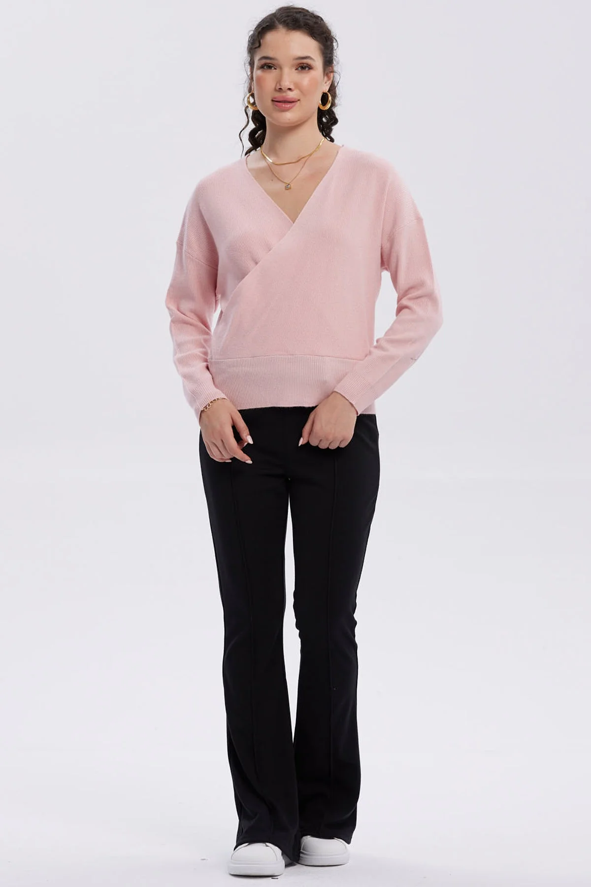 Sweater Mujer Delantero Palo Rosa - Image 4