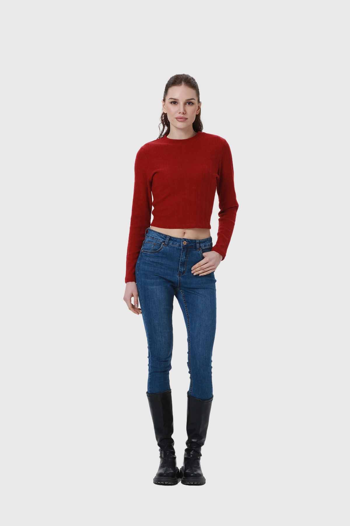 Sweater Mujer Detalle Rojo - Image 4