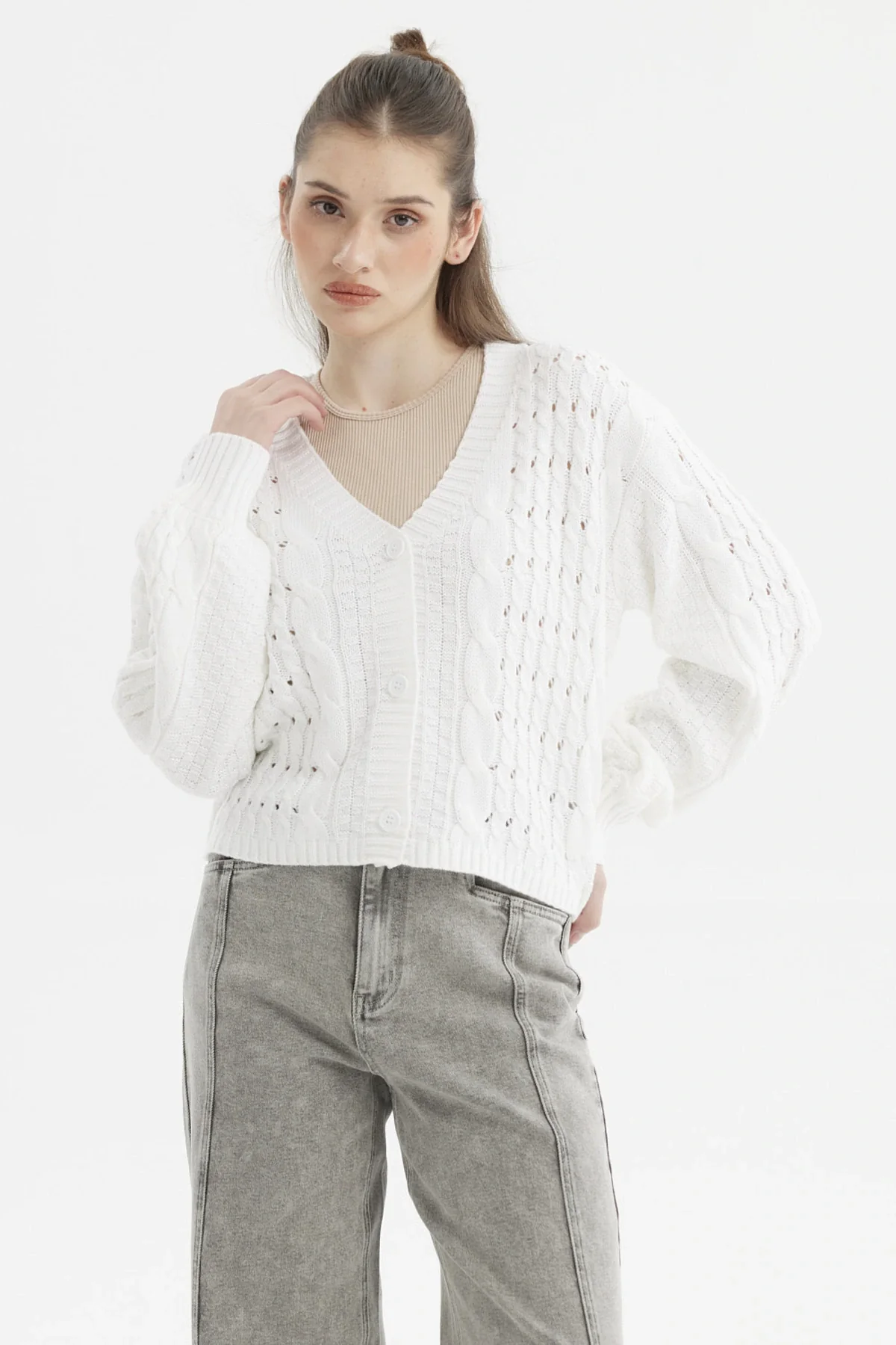 Sweater Mujer Juvenil Blanco