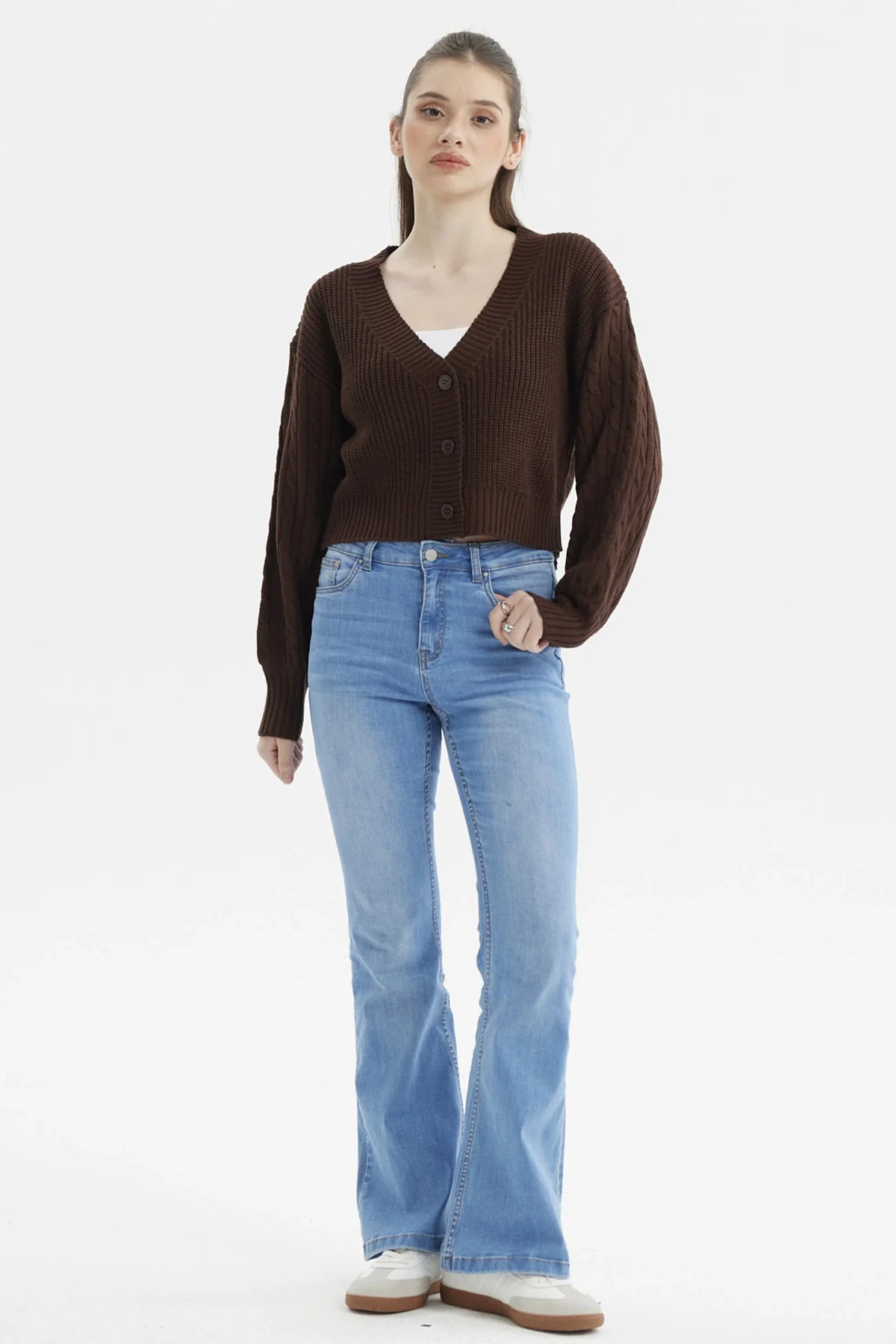 Sweater Mujer Juvenil Café Oscuro - Image 4