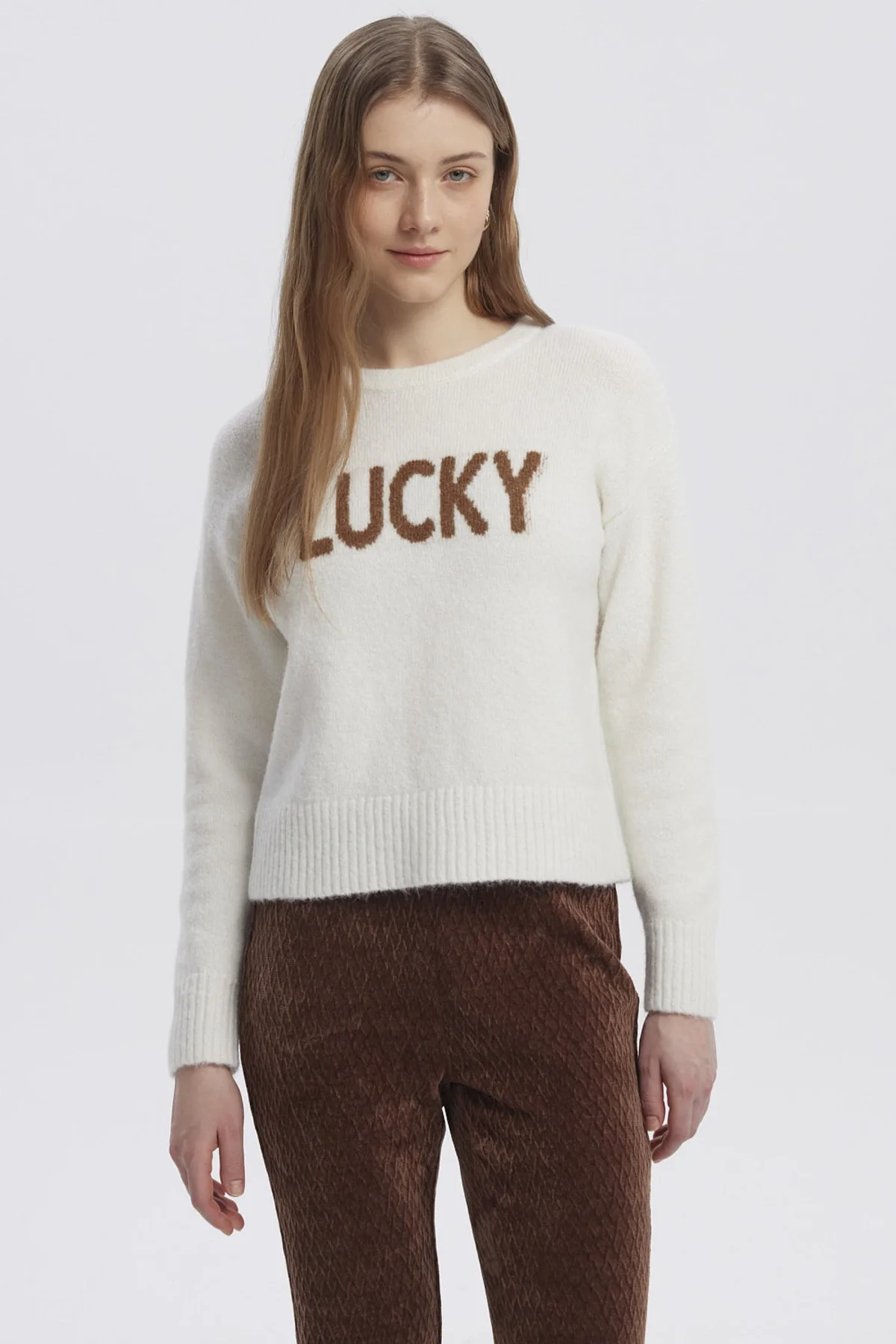 Sweater Mujer Juvenil Crudo