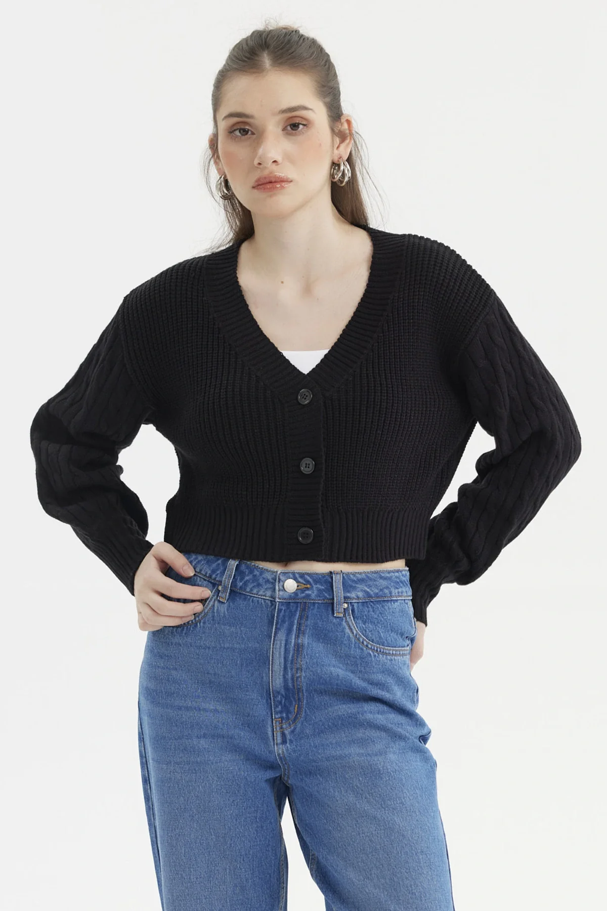 Sweater Mujer Juvenil Negro